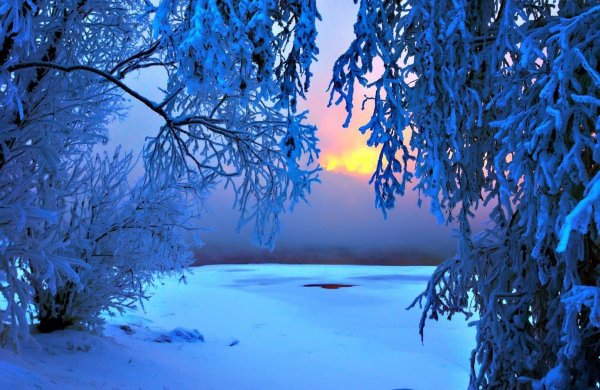 Морозное солнечное утро