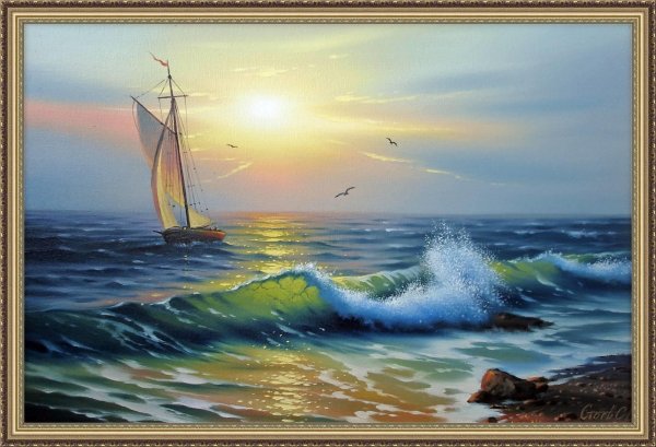 Морской Прибой картины художника Сергея Стоева