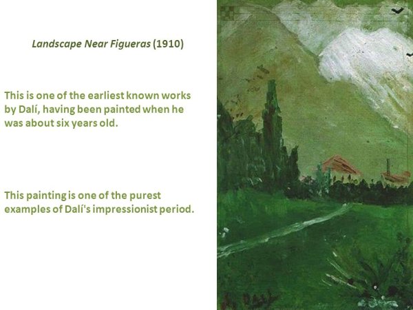 Пейзаж близ Фигераса (1910) Сальвадор дали