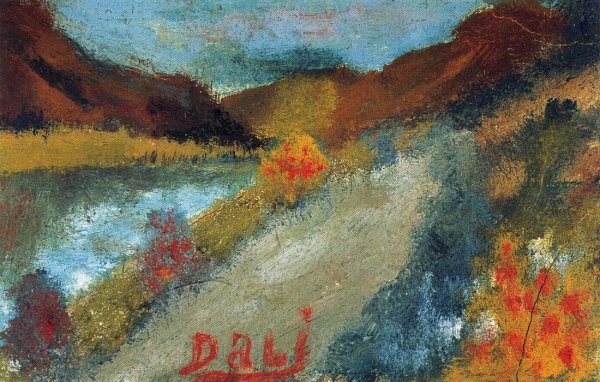Пейзаж близ Фигераса (1910) Сальвадор дали