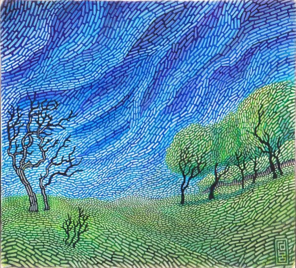 Техники рисования фломастерами