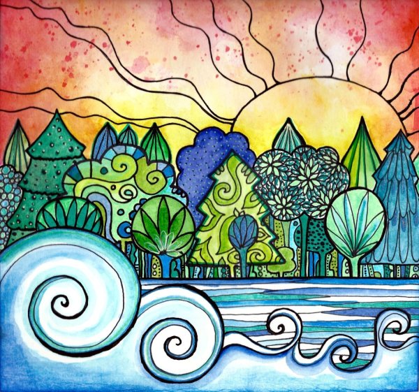 Рисование фломастерами для детей