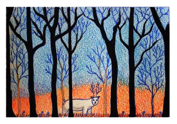 Лёгкие пейзажи маркерами