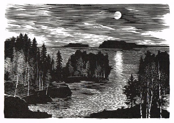 Ушин художник линогравюра