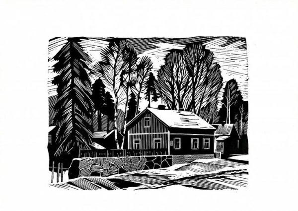 Н Шевердяев линогравюра