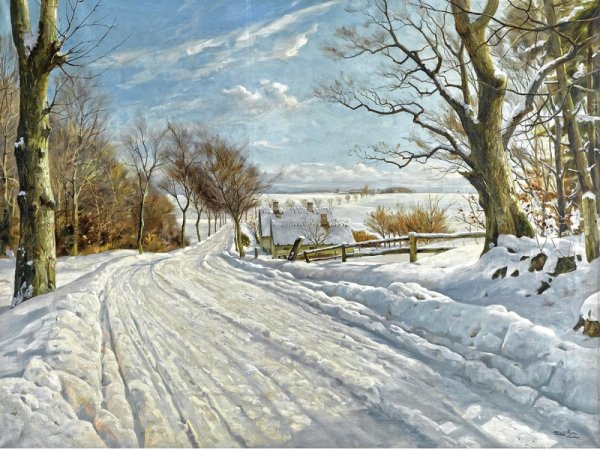 Эдуард Панов «домик в лесу» Карл Розен «зимний лес»