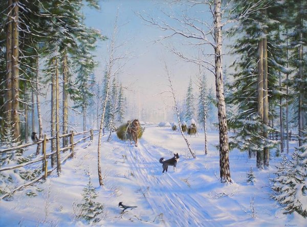 Александр горбик художник зима