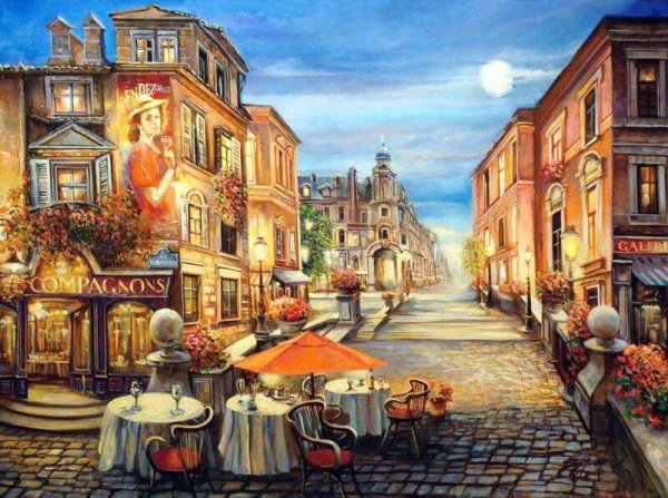 Картина "улица в Стамбуле» (Львовская галерея искусств)