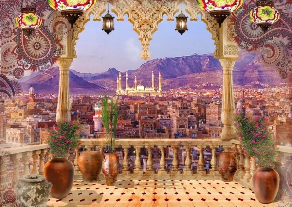 Фреска Affresco Восточный стиль