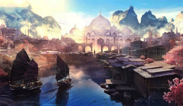 Восток пейзаж