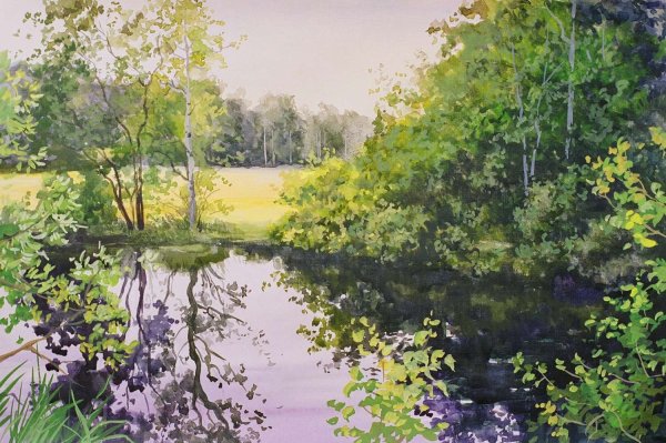 Александр Самохвалов картины акварель