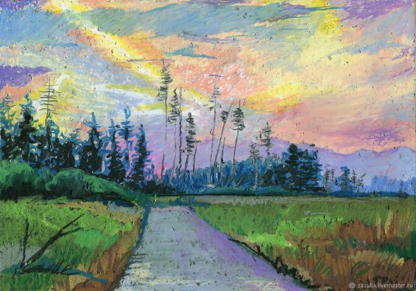 Этюды пастелью