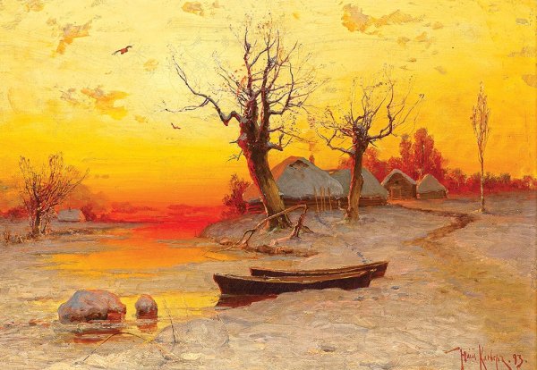 Клевер ю. ю. зимний пейзаж. 1881