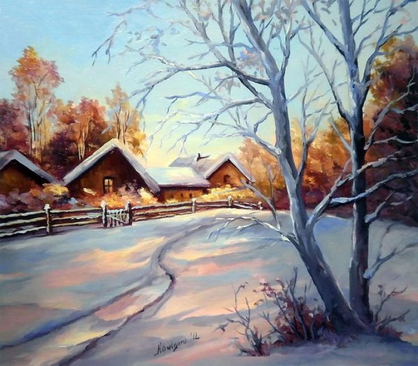 Боб Росс зима