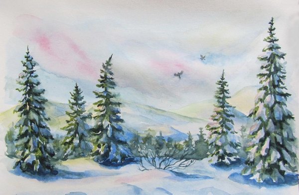 Пейзаж рисунок