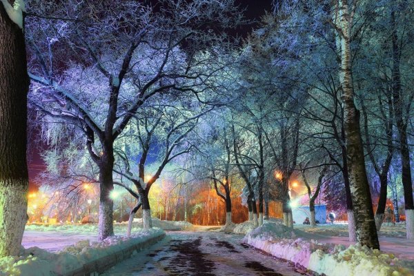 Зимняя красота в городе