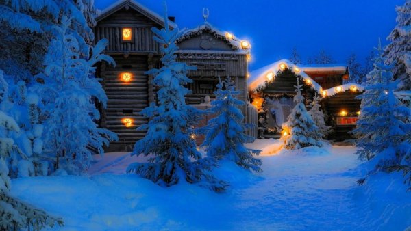 Лапландия Финляндия снег