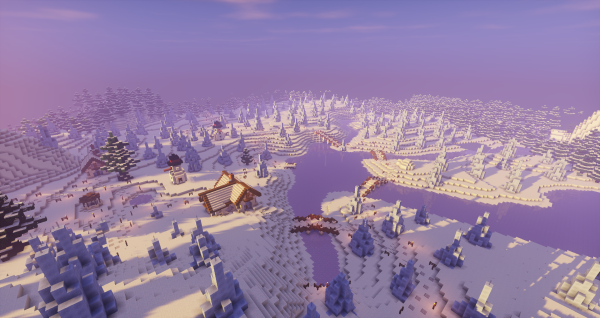 Зимний биом в майнкрафт