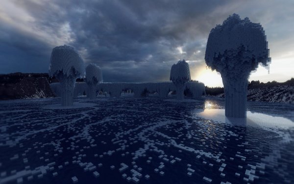 Майнкрафт снежный биом