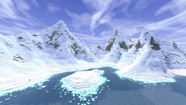 Снег майнкрафт