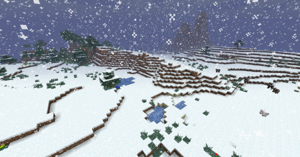Зимний биом в майнкрафт