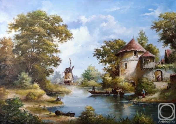 Художник Новицкий голландский пейзаж