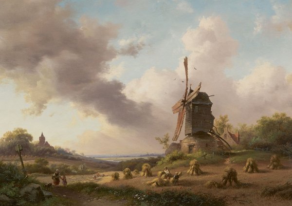 Художник Маринус Круземан летний пейзаж