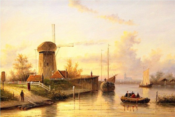 Пейзаж с мельницей Голландия 17 век Автор