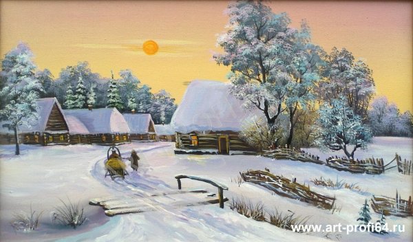 Художник Владислав Лебедько зима