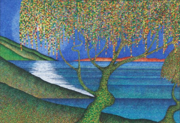 Точечная живопись пуантилизм