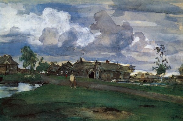 Валентин Серов деревня деревенская