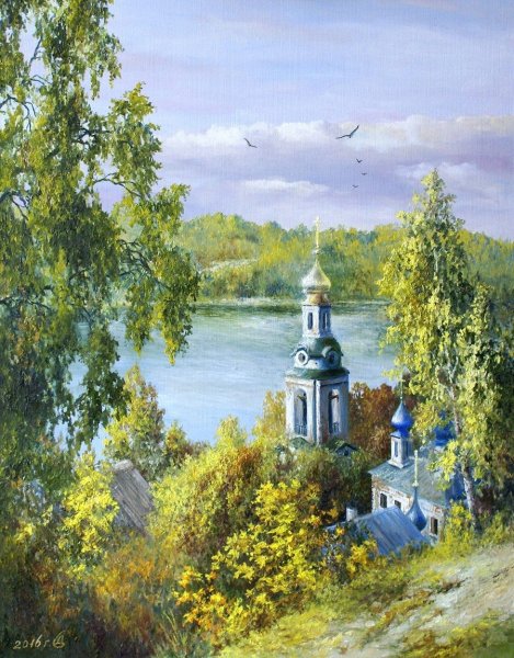 Михаил Сатаров храм у реки