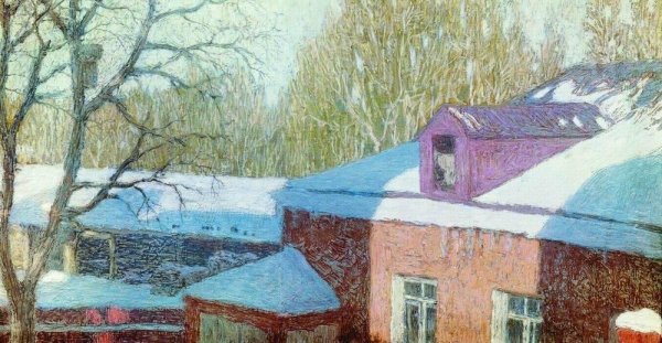 Александр Александровский зима в деревне