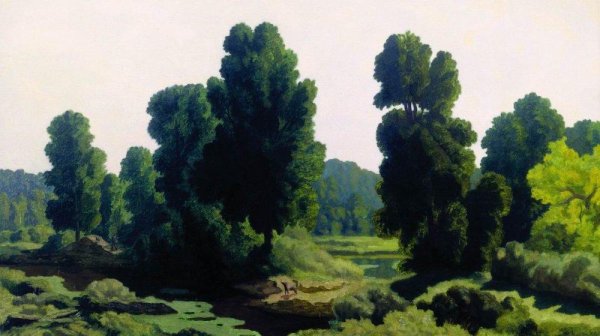 Константин Иванович Горбатов (1876 — 1945) зимние пейзажи