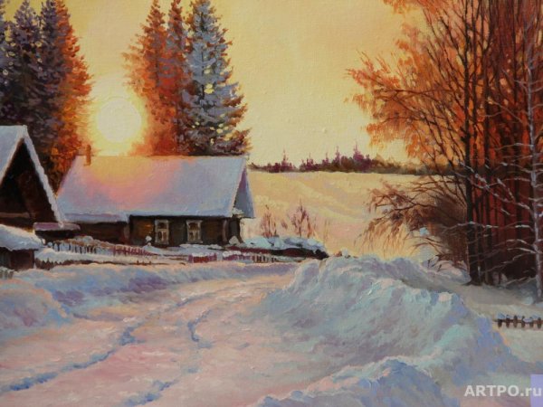 Константин Фёдорович Юон зимний пейзаж