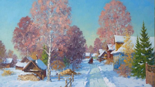 Алексей Кондратьевич Саврасов зимний пейзаж