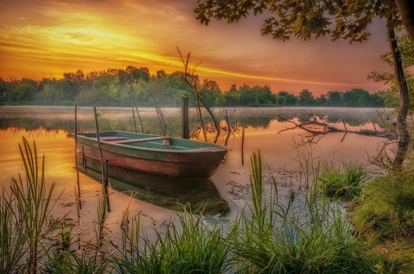 Андре Косслик лодка озеро