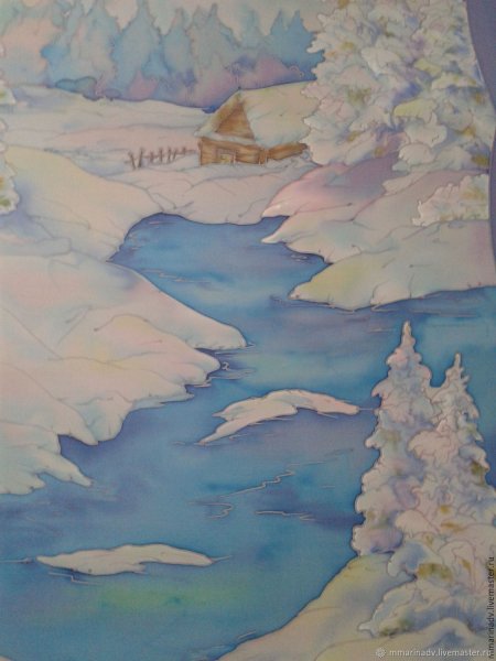 Зимний батик