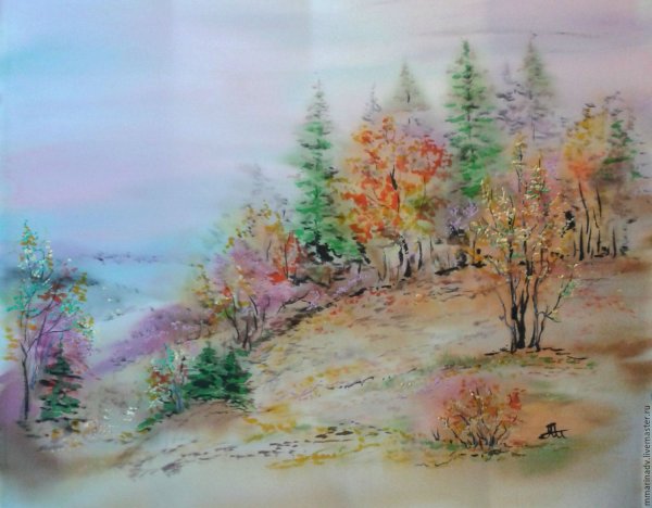 Наташа Фуко художник батик