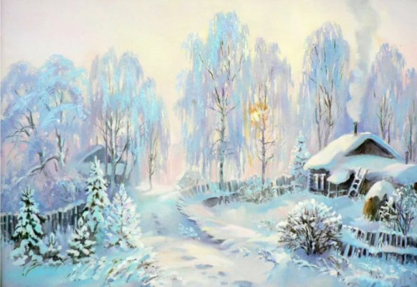 Виктор Цыганов картины зима