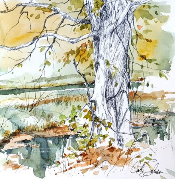 Городские зарисовки маркерами