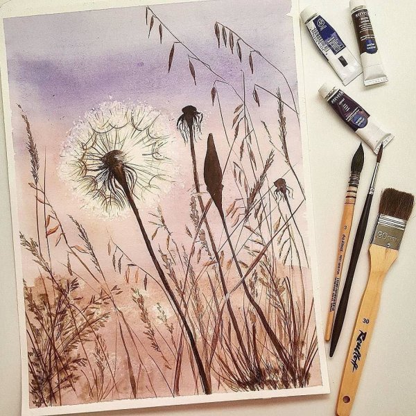 Ландшафтный скетчинг маркерами