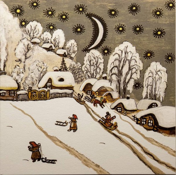 Юрий Васнецов зима