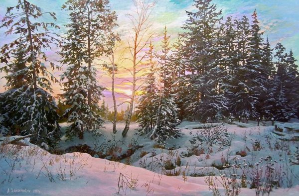 Александр Самохвалов зимние пейзажи