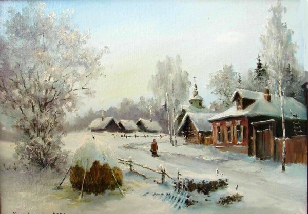 Константин Коровин русская деревня