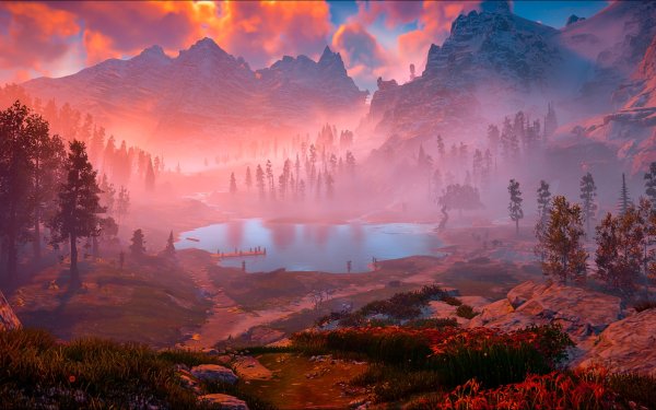 Horizon Zero Dawn пейзажи