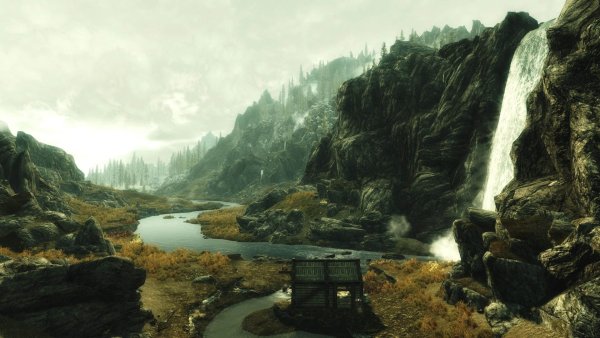 The Elder Scrolls v Skyrim пейзажи