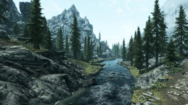 The Elder Scrolls v Skyrim пейзажи