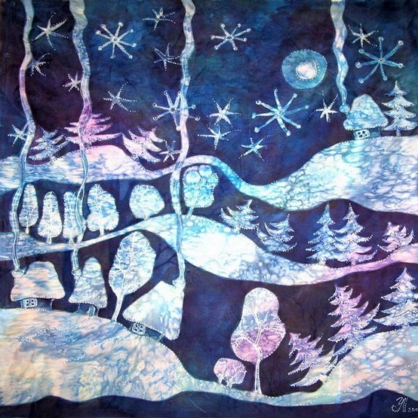 Декоративная композиция зима