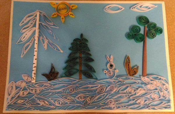 Квиллинг зима
